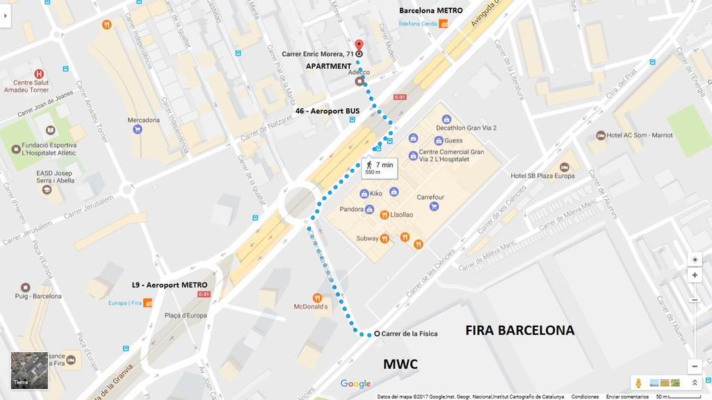 Apartamento Fira Barcelona L'Hospitalet de Llobregat Dış mekan fotoğraf